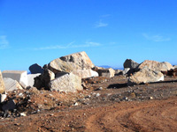 Canteras de Marmol Falsa Ágata. Sierra de Parapanda. Illora, Granada    