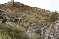 Explotaciones de áridos y yesos. Cabezo del Polavar. Villena 