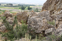 Explotaciones de áridos y yesos. Cabezo del Polavar. Villena 