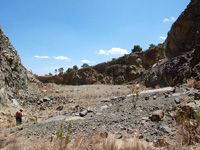 Cantera de Metabasitas EL Oriolet. Orihuela. Alicante 