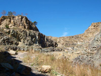 Cantera de Metabasitas EL Oriolet. Orihuela. Alicante          